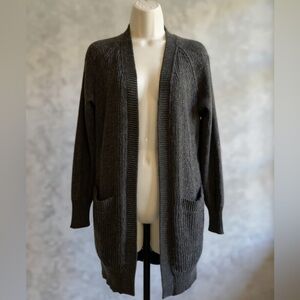 NWT Olive Longline Cardigan Small Open Front Cozy Fall Sweater